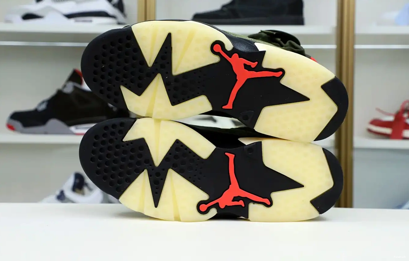 JORDAN 6 SCOTT AIR 'OLIVE' TRAVIS RETRO X 0403